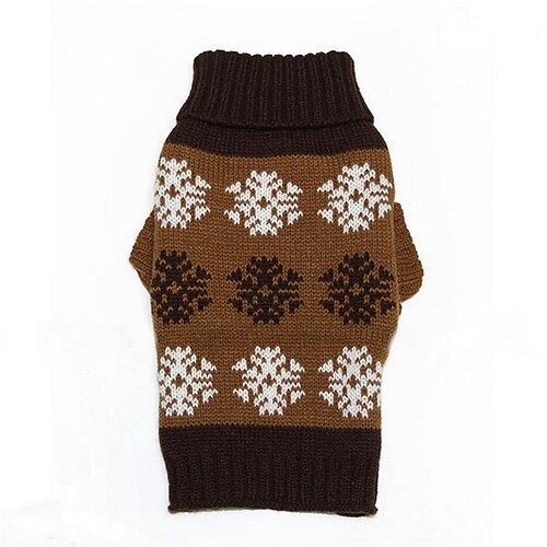 

Dog Sweater Pajamas Puppy Clothes British Casual / Daily Keep Warm Winter Dog Clothes Puppy Clothes Dog Outfits Gray Coffee Costume for Girl and Boy Dog Woolen XS S M L