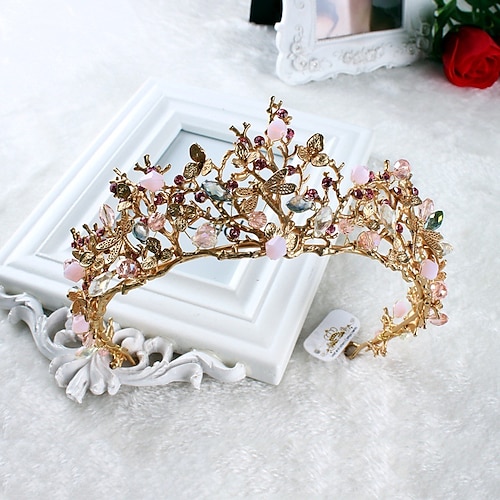 

Imitation Pearl / Rhinestone / Alloy Crown Tiaras / Headwear with Floral 1pc Wedding / Special Occasion / Casual Headpiece