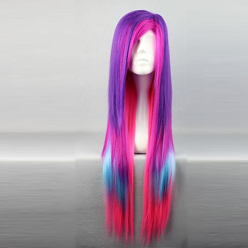 Cosplay Wigs Women's 32 inch Heat Resistant Fiber Purple Anime / Punk Lolita Dress