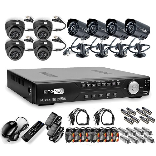 Super Preț 8CH H.264 CCTV DVR Kit (8 CMOS Camere Cu Vedere Nocturnă)