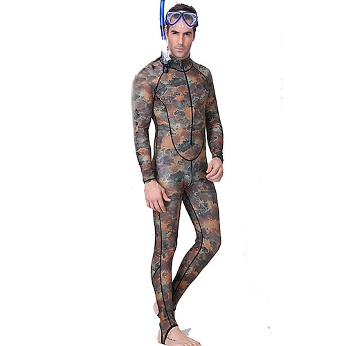 

Dive&Sail Per uomo Per donna Unisex Muta da sub 1 mm Elastene Costumi da bagno Scafandri Tenere al caldo Ompermeabile Protezione solare UV Manica lunga Nuoto Immersioni Surf Collage Camouflage