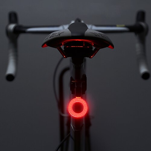 LED Cykellyktor Baklykta till cykel säkerhetslampor Bergscykling Cykel Cykelsport Vattentät Flera lägen Jätteljus Bärbar 10 lm Laddningsbart USB Camping / vandring / grottforskning Cykling / ABS