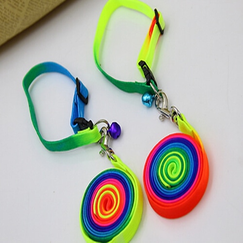 

Dog Leash Adjustable / Retractable Solid Colored Nylon Rainbow