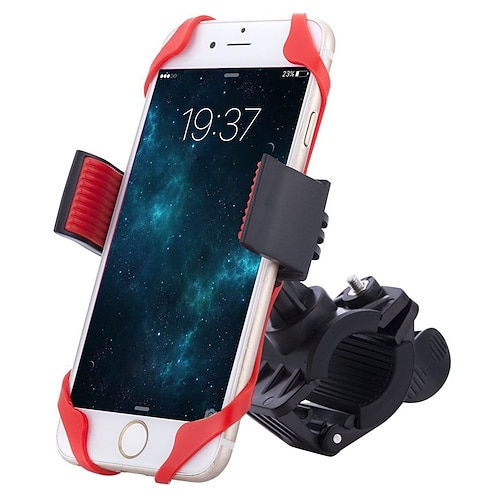 

HiUmi Bike Phone Mount Adjustable Portable 360°Rolling / Rotatable Non-Skid Durable For Road Bike Mountain Bike MTB BMX TT Folding Bike Cycling Bicycle Rubber ABS Red 1 pcs