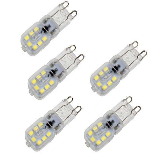 

5 pezzi 4 W LED a pannocchia 350 lm G9 T 14 Perline LED SMD 2835 Oscurabile Decorativo Bianco caldo Luce fredda 220-240 V 200-240 V / RoHs