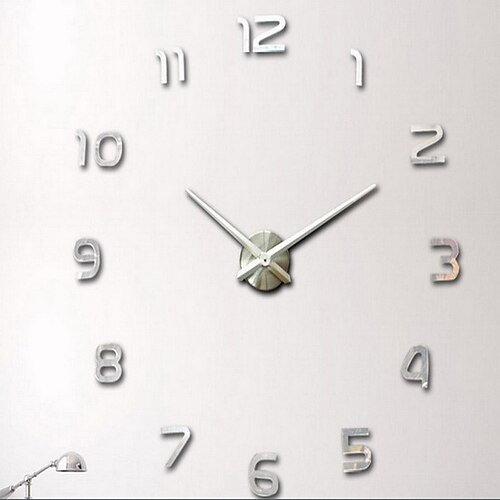 Fashion Design Large Wall Clock Home Decor 3D Diy Clock