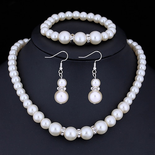 

Jewelry Set For Women's Crystal Christmas Gifts Party Wedding Imitation Pearl Rhinestone Alloy / Special Occasion / Anniversary / Birthday / Casual / Daily