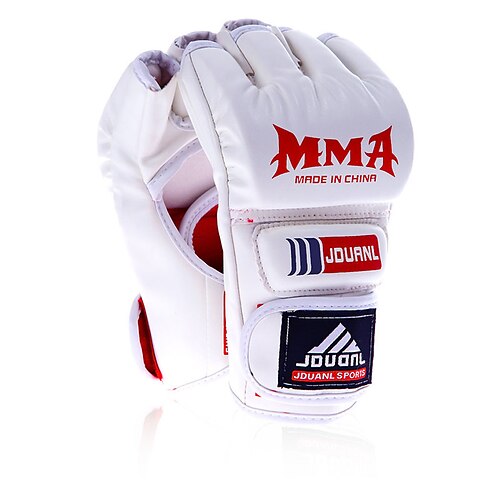POWRX MMA Free Fight Grappling Guanti Bianco/Taekwondo Professionale in Poliuretano White scatole S L XL M 