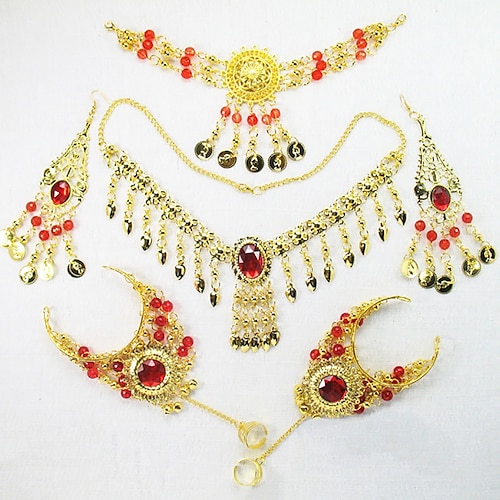 

Belly Dance Headpieces Women's Performance Metal Necklace