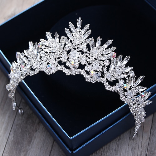 

Crystal / Rhinestone / Alloy Crown Tiaras / Headbands / Headwear with Floral 1pc Wedding / Special Occasion / Valentine's Day Headpiece / Hair Pin