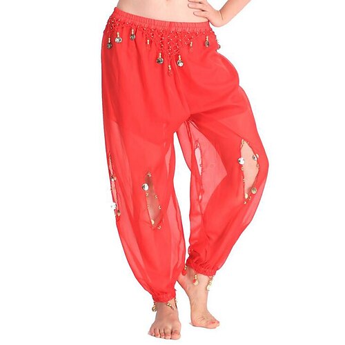 

Danza del ventre Pantaloni Ciondolo Per donna Prestazioni Alto Chiffon