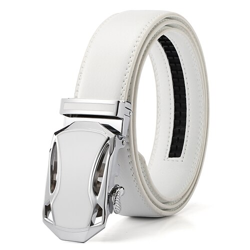 

Men's Belt Alloy White Designer Belts Solid Colored