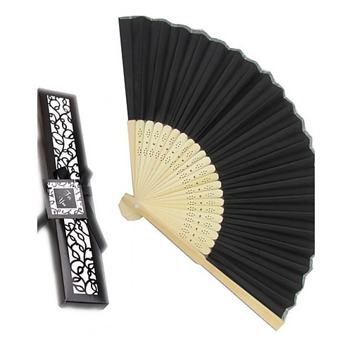 Material Party / Evening Hand Fans Bamboo Beach Theme Classic Hand Fan
