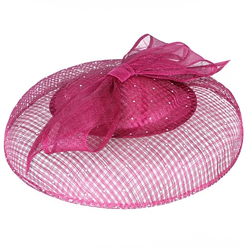 

Copricapo Paglia Cappello a piattino Matrimonio Informale Retrò Nuziale Formale Con Copricapo Copricapo