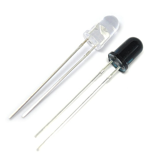 5Mm 940Nm Led Lamp Infrared Transmitter And Receiver Diode (4Pcs)