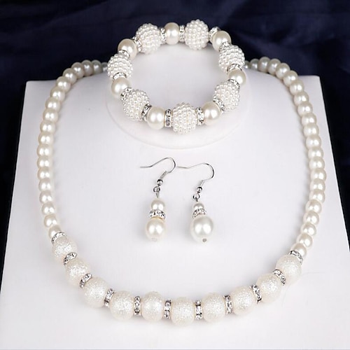 

Bridal Jewelry Sets For Women's Party Wedding Anniversary Pearl / Congratulations / Gift / Daily