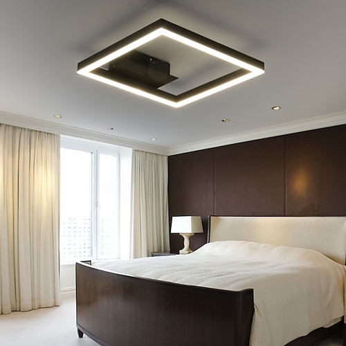 

1-Light 40 cm Bulb Included Flush Mount Lights Metal Acrylic Linear Painted Finishes Chic & Modern 110-120V / 220-240V