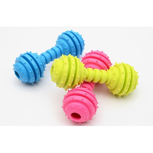 

Chew Toy Interactive Cat Toys Fun Cat Toys Cat Dog 4 Dumbbell Rubber Gift Pet Toy Pet Play