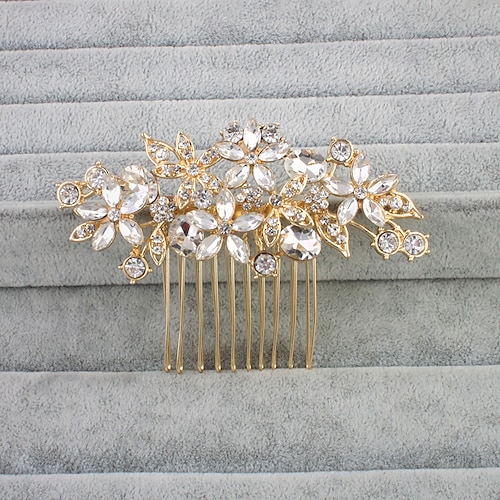 

Crystal / Rhinestone Hair Combs with 1 Piece Wedding Headpiece