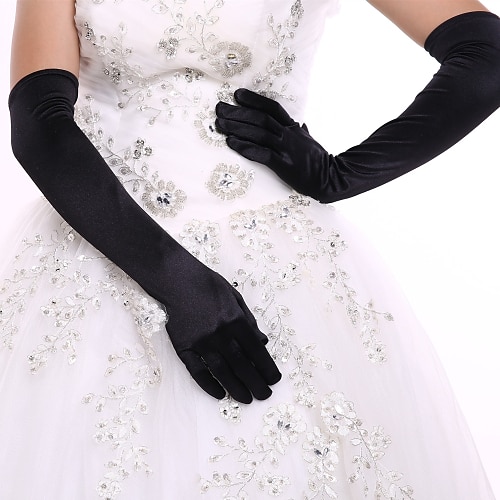 

Spandex Opera Length Glove Bridal Gloves / Party / Evening Gloves With Rhinestone Wedding / Party Glove