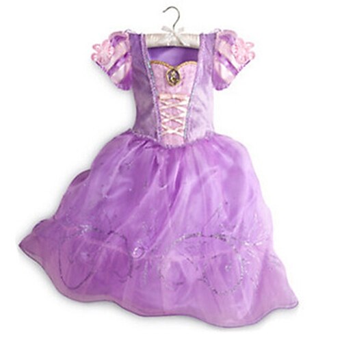 

Princesas Cuento de Hadas Cosplay Vestidos Niños Chica Víspera de Todos los Santos Carnaval Festival / Vacaciones Elastán Tactel Morado Fácil Traje carnaval Cosecha