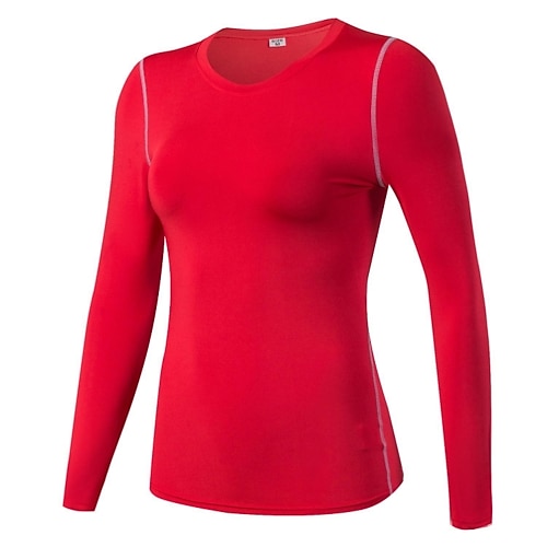 New Pilates Tops Yoga Training Wear Ladies Long Sleeve Sports Top Woman Gym  Sportswear Compression Shirt Fitness Rashguard Red - AliExpress