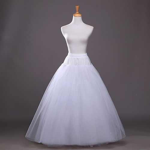

Wedding / Party / Evening / Party & Evening Slips Taffeta / Tulle / Polyester Floor-length A-Line Slip / Ball Gown Slip / Classic & Timeless with