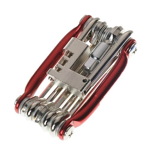 

Bike Multi-Tool Portable Durable For Road Bike Mountain Bike MTB Folding Bike Cycling Bicycle Stainless Steel Black Red