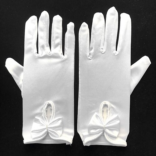 

Spandex Wrist Length Glove Bridal Gloves / Party / Evening Gloves With Bowknot Wedding / Party Glove