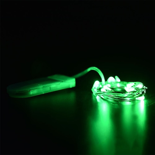 St. Patrick's Day Lights 2W String Lights 2M 20LEDs Warm White White RGB Red Yellow Blue Green Battery Powered