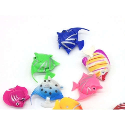 

Fish Tank Aquarium Decoration Fish Artificial Fish Random Color Decoration Plastic 3.5-4 cm