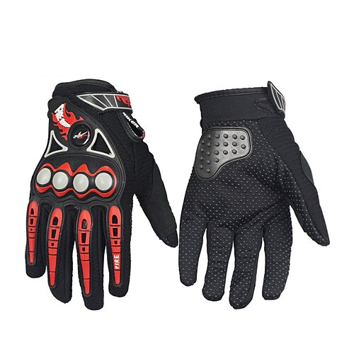 Full Finger Unisex Motorcycle Gloves Carbon Fiber Waterproof / Breathable / Warm