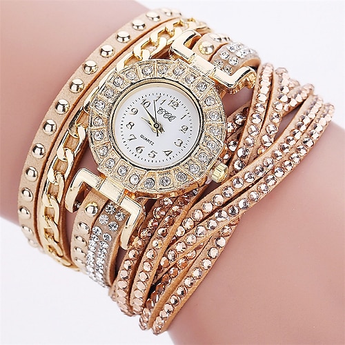 

Hot Fashion Women Crystal Rhinestone Bracelet Luxury Ladies Quartz Wristwatches Quartz Watch for Women Analog Quartz Luxury Casual
