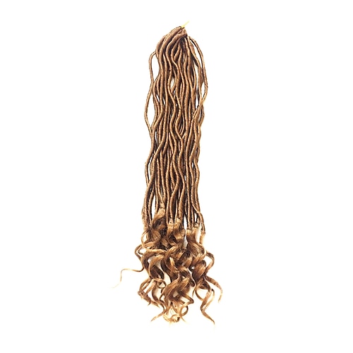 

Faux Locs Dreadlocks Goddess Locs Box Braids Synthetic Hair Medium Length Braiding Hair 24 roots / pack / There are 24 roots per pack. Normally five to six pack are enough for a full head.