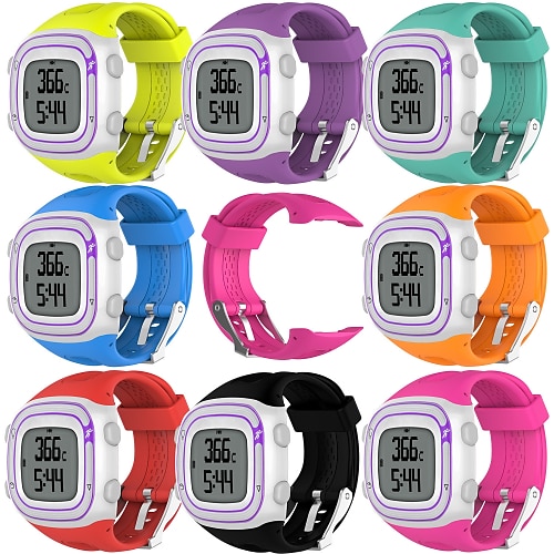 

1 pcs Correa de Smartwatch para Garmin Forerunner 10 Silicona Caucho Reloj inteligente Correa Suave Transpirable Correa Deportiva Reemplazo Pulsera