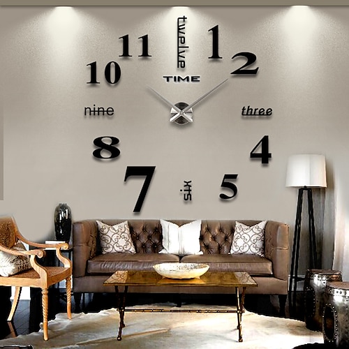 現代コンテンポラリー ステンレス鋼 / EVA ロマンティック AAA 装飾 壁時計 つや消しスチール