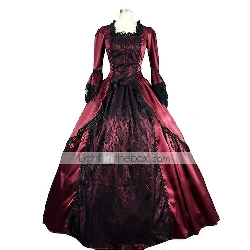 

Rococo Victorian 18th Century Cocktail Dress Vintage Dress Dress Party Costume Women's Girls' Lace Costume Vintage Cosplay Party Masquerade Prom Sleeveless Floor Length Knee Length Ball Gown Plus