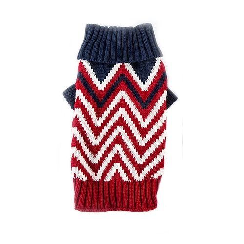 

Cat Dog Sweater Color Block Casual / Daily Keep Warm Sports Winter Dog Clothes Puppy Clothes Dog Outfits Red Green Costume for Girl and Boy Dog Chinlon XS S M L XL XXL