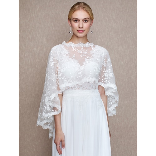 

Capes Lace Wedding / Party / Evening Women's Wrap With Lace