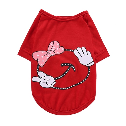 

Dog Shirt / T-Shirt Vest Princess Fashion Birthday Casual / Daily Wedding Party Birthday Dog Clothes Puppy Clothes Dog Outfits Yellow Red Pink Costume for Girl and Boy Dog Cotton XS S M L XL XXL