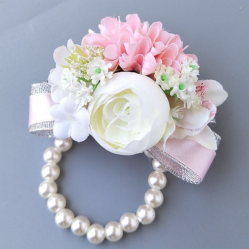 

Wedding Flowers Wrist Corsages Wedding Polyester 3.94 inch Christmas