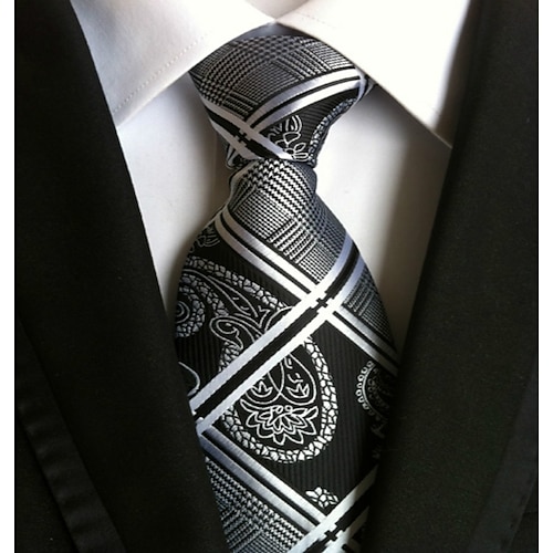 

Men's Basic Ties Striped Gray 2022