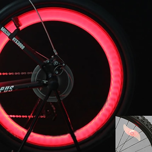 LED Radlichter Sicherheitsleuchten Rad beleuchtet Bergradfahren Fahhrad  Radsport Wasserfest Mehrere Modi CR2032 Batterie Radsport / IPX-4 2024 -  $2.49