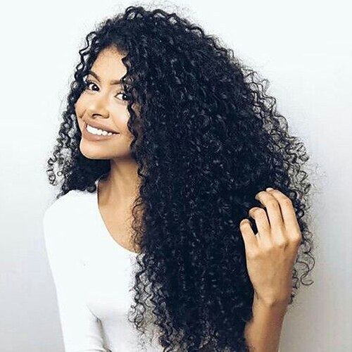 

Human Hair 13x4 Lace Front Wig Brazilian Hair Curly Wig 130% Density with Baby Hair 100% Virgin Unprocessed For Women's Long Human Hair Lace Wig