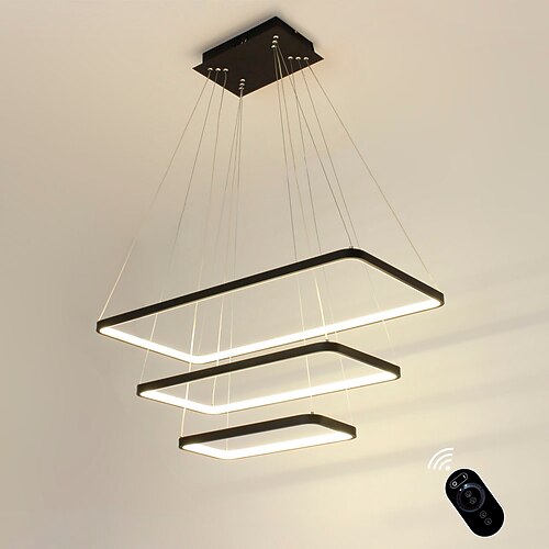 

80 cm Dimmable Pendant Light LED Geometric Shape Linear Living Room Dining Room 110-120V / 220-240V