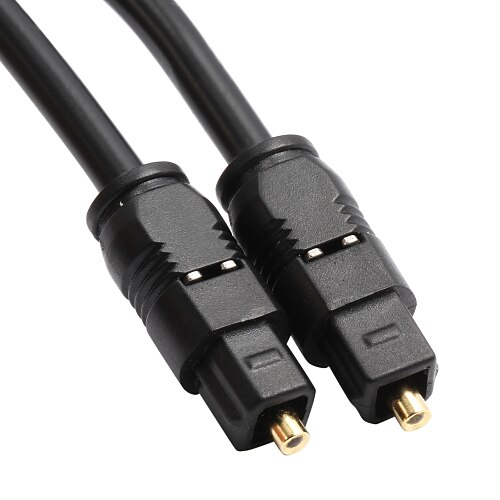 Cablu audio optic toslink negru (3m) de înaltă calitate, durabil