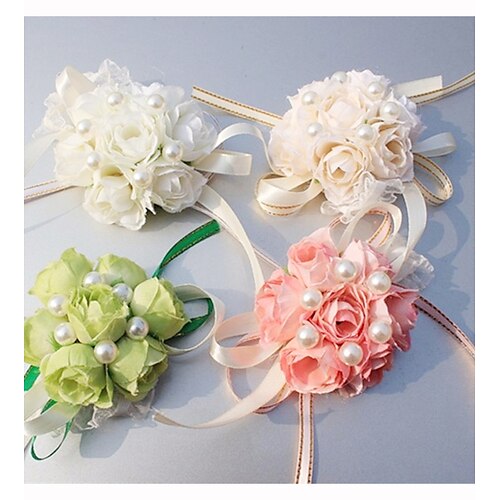 Wedding Flowers Wrist Corsages Wedding / Special Occasion Silk 0.39 inch