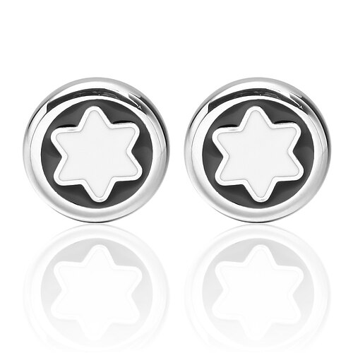 

Cufflinks Snowflake Universal Fashion Brooch Jewelry Silver For Daily Formal