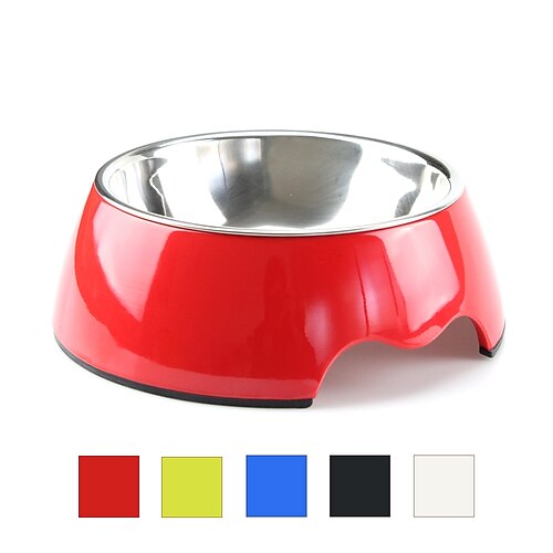 

Cat Dog Outfits / Bowls & Water Bottles Stainless Steel Ergonomic Design Adjustable Flexible Durable Solid Colored Red Blue Green Bowls & Feeding