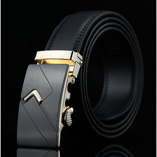 

Men's Belt Leather Black Designer Belts Solid Colored